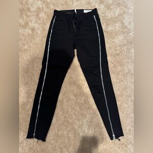 Rag & Bone black jeans 24" with side zipper
